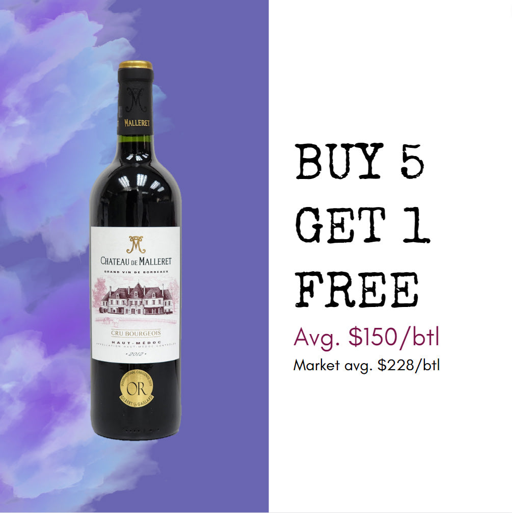 Chateau de Malleret 2012 (JS91) - Buy 5 Get 1 Free